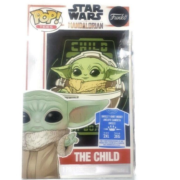 Funko Pop! Other - Funko POP! TEES Star Wars The Mandalorian Child On Board TShirt Unisex 2XL Grogu